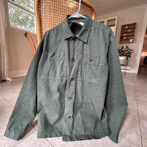 Selected Homme XL green utility overshirt / French work jacket